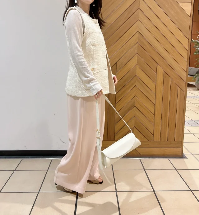 春色ピンクを大人っぽく着回し♡ロペのパンツで2コーデ＆ロエベ展へ_1_4-2