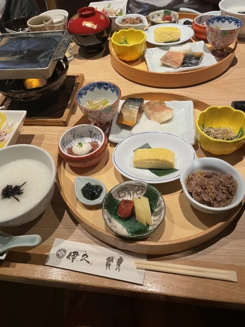 お宿の朝食も全部美味しかった！
