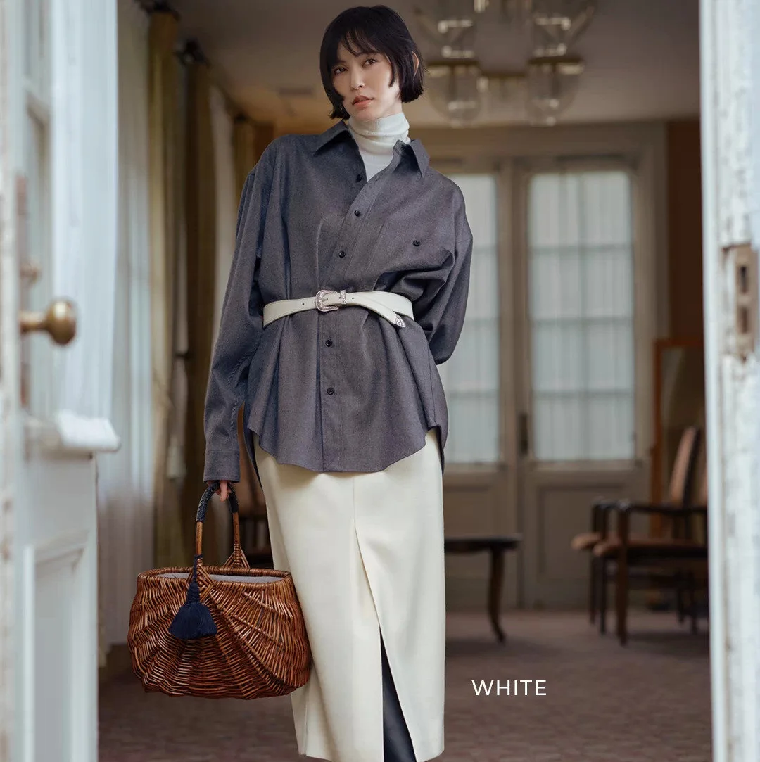 ベーシックなのに女っぽい  「ニット」&amp;「スカート」