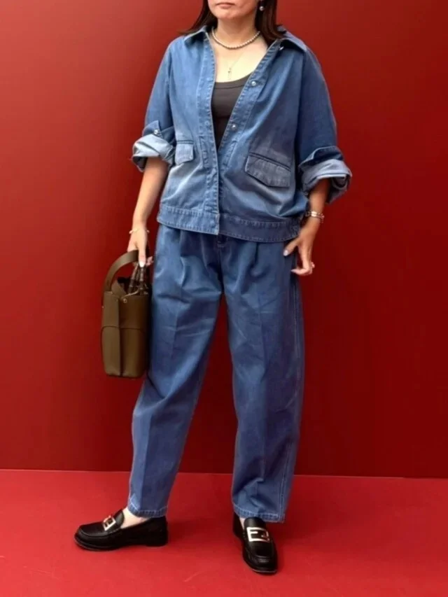 着るだけで完成！ 大人のワンピース＆デニムセットアップ最新コーデ実例_1_14-1