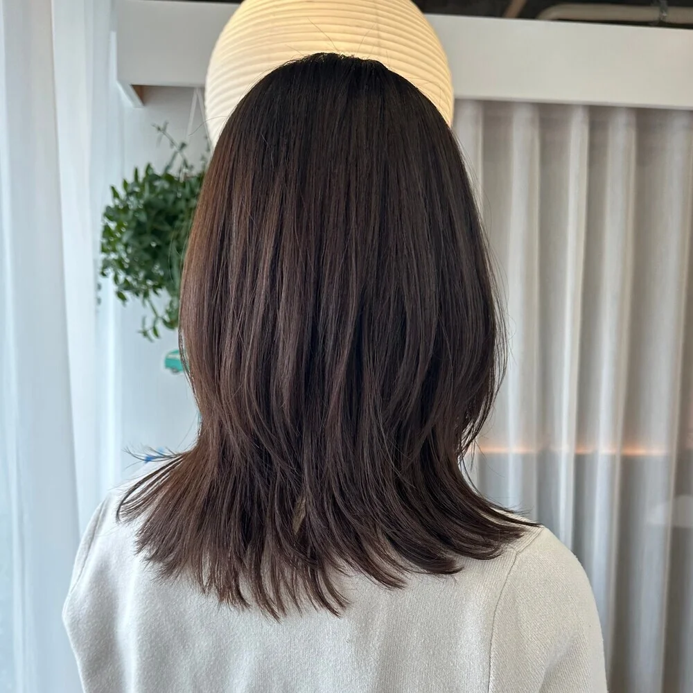 40代のミディアムヘア　