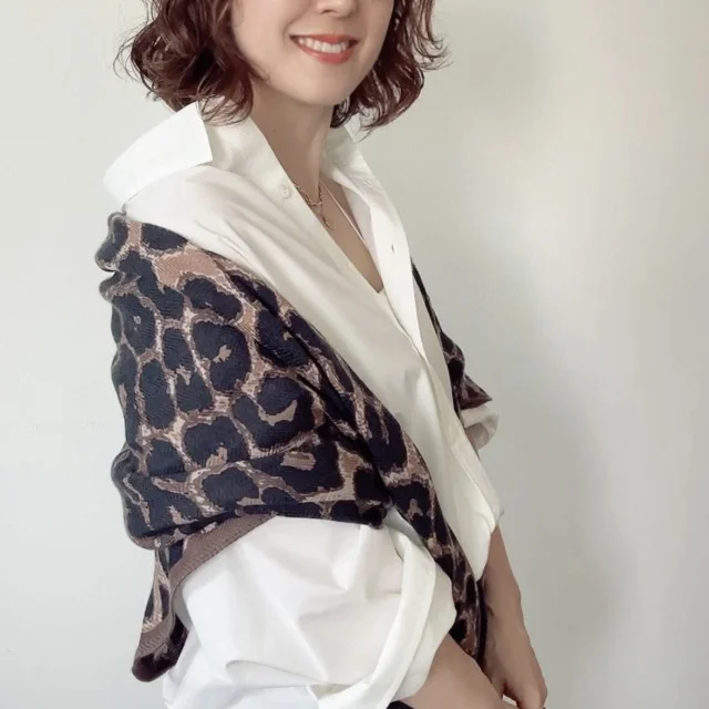 【秋冬買い足しNEWアイテム】レオパード柄のストール_1_2