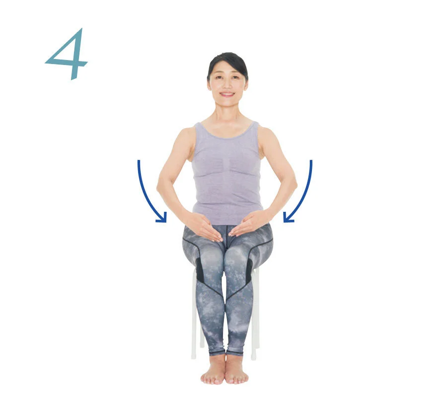 体幹と肩甲帯を別々に動かせるようにする１：上下左右に腕を動かすエクササイズ４