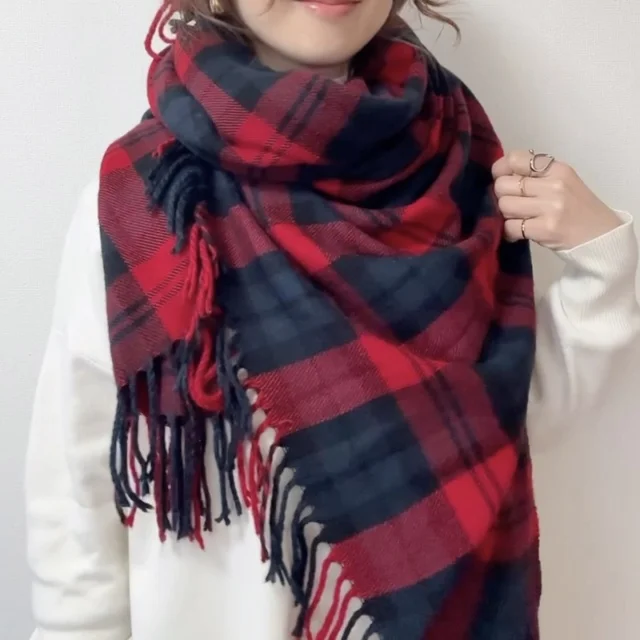 簡単なのにオシャレ見え！ストールの巻き方３選！_1_8