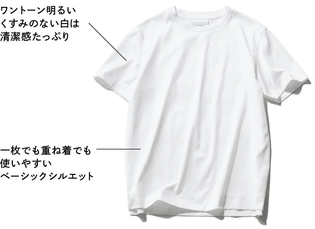 SLOANEスーパーホワイトTシャツ Marisol 別注カラーSUPER WHITE