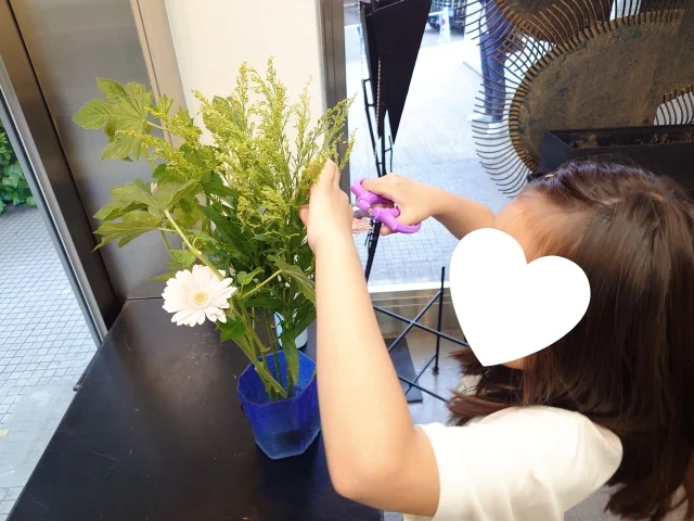 親子で【いけばな】体験レッスンへ♪_1_4-1
