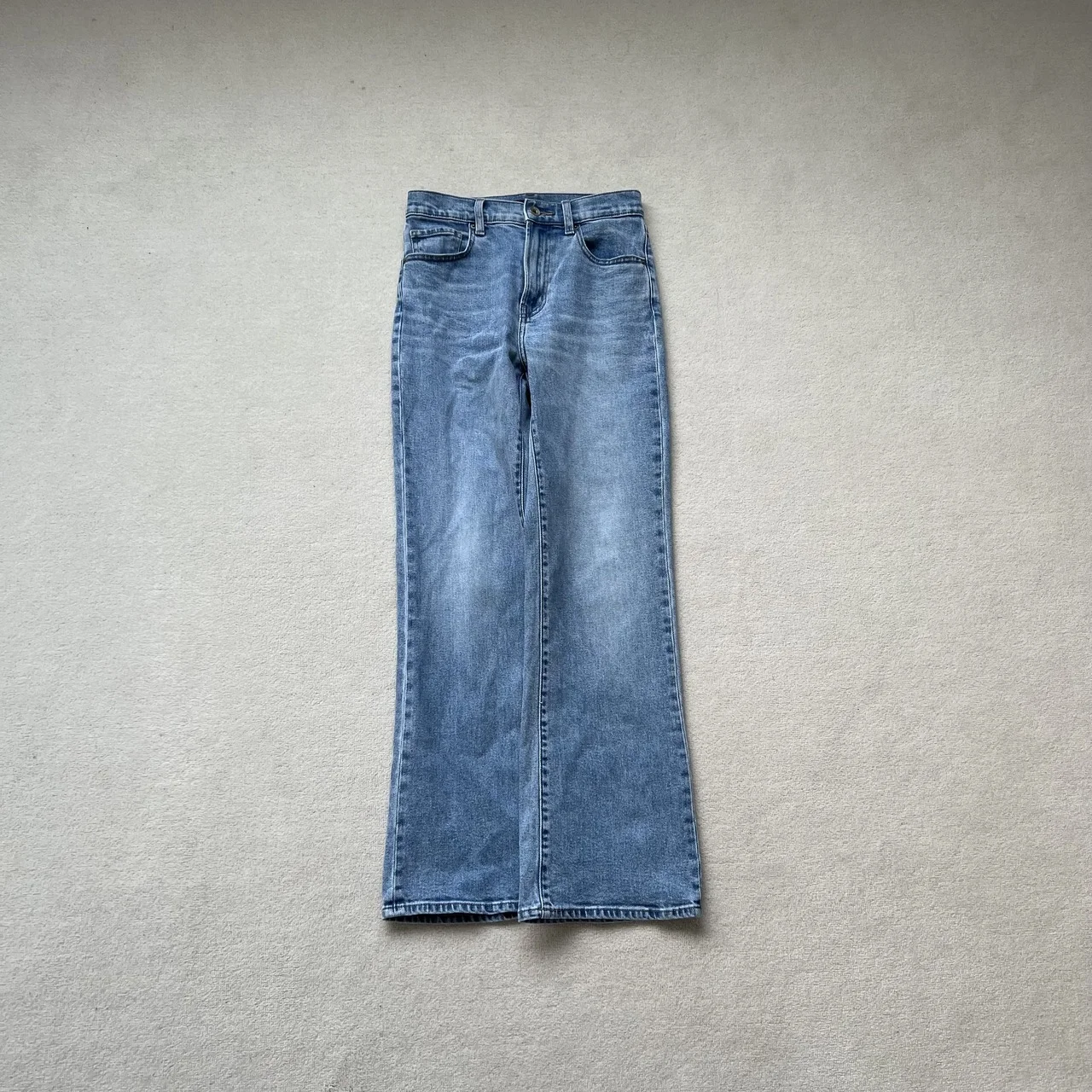 伊藤真知の「プチプラ」 フレアハイライズジーンズ（標準丈73cm／BLUE）　￥3,990