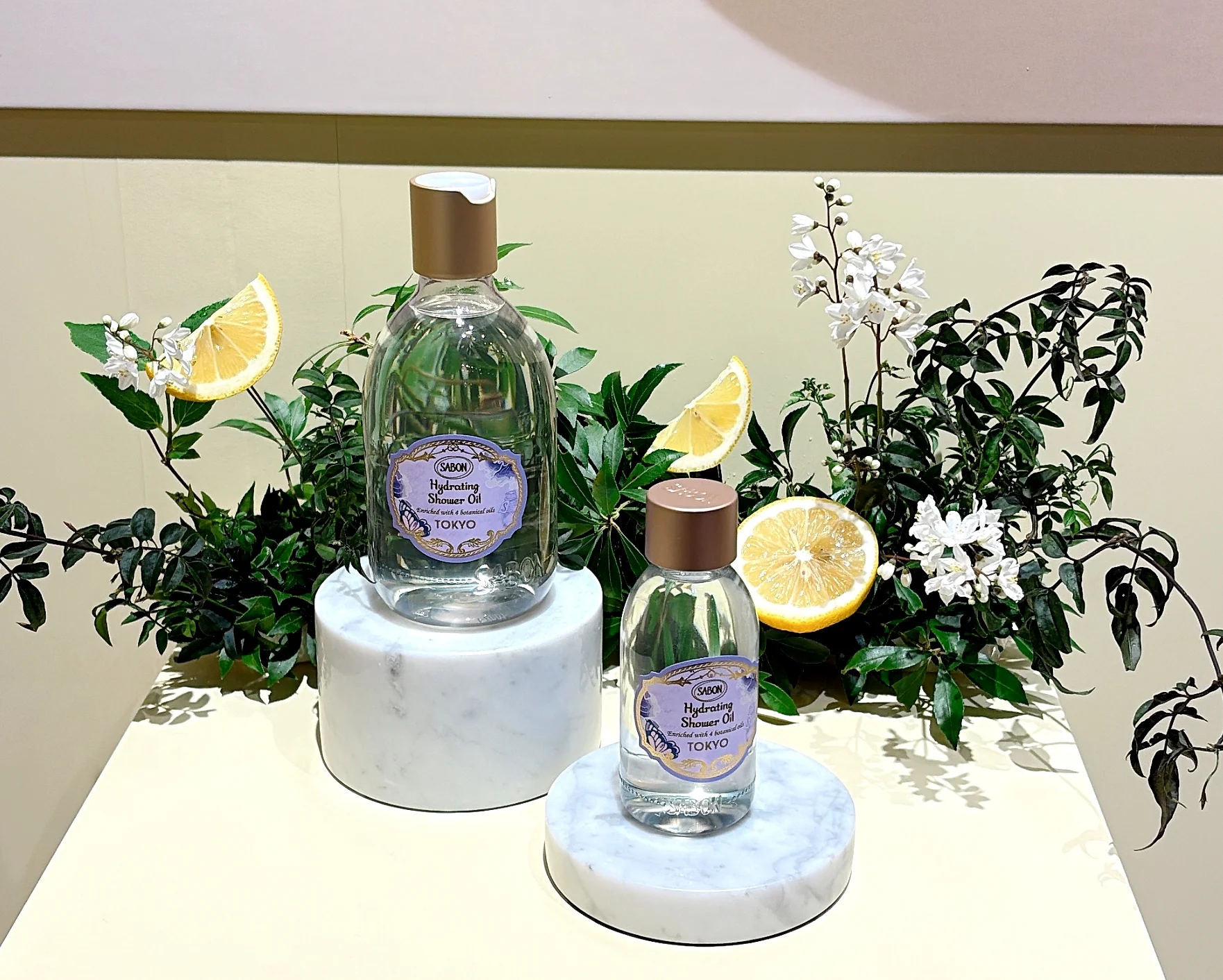 新作コスメ　　発表会の写真　製品ラインアップ　SABON　サボン　シャワーオイル　TOKYO