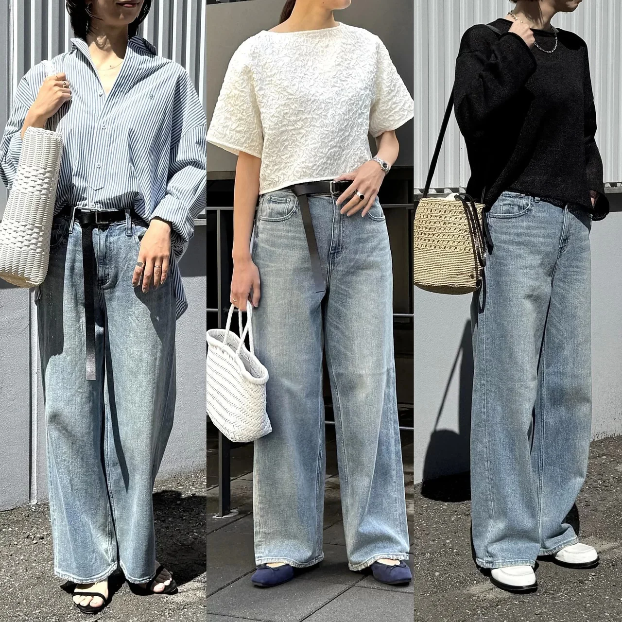 ＼完売追加分が入荷！／人気ブロガーbemiさん×HealthyDENIM Marisol別注『USED加工Pink Pepper』スタッフ身長別履き比べ！
