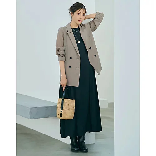 M7days サイドギャザーワンピース