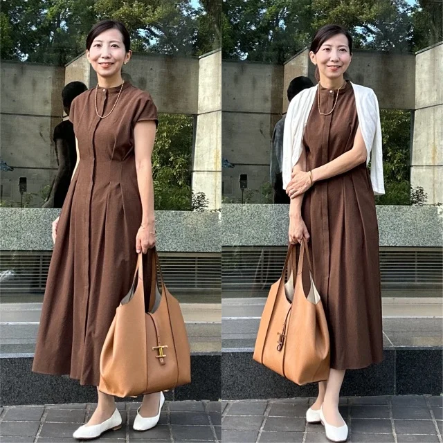 【M7days】小柄さんにおすすめ！36サイズが新登場のウエストタックワンピース♪_1_1