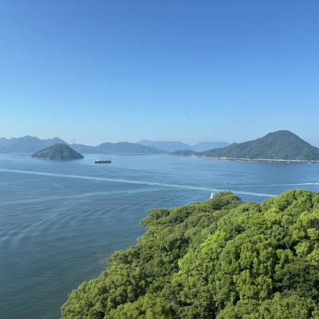 ホテル最上階レストランからの眺め