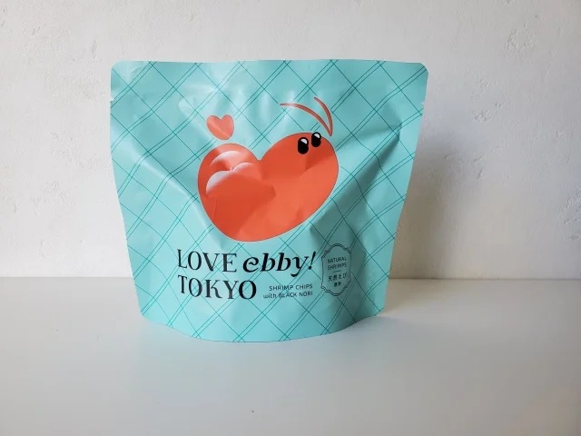 天然海老を約6割使用したLOVE ebby! TOKYOのえびチップス