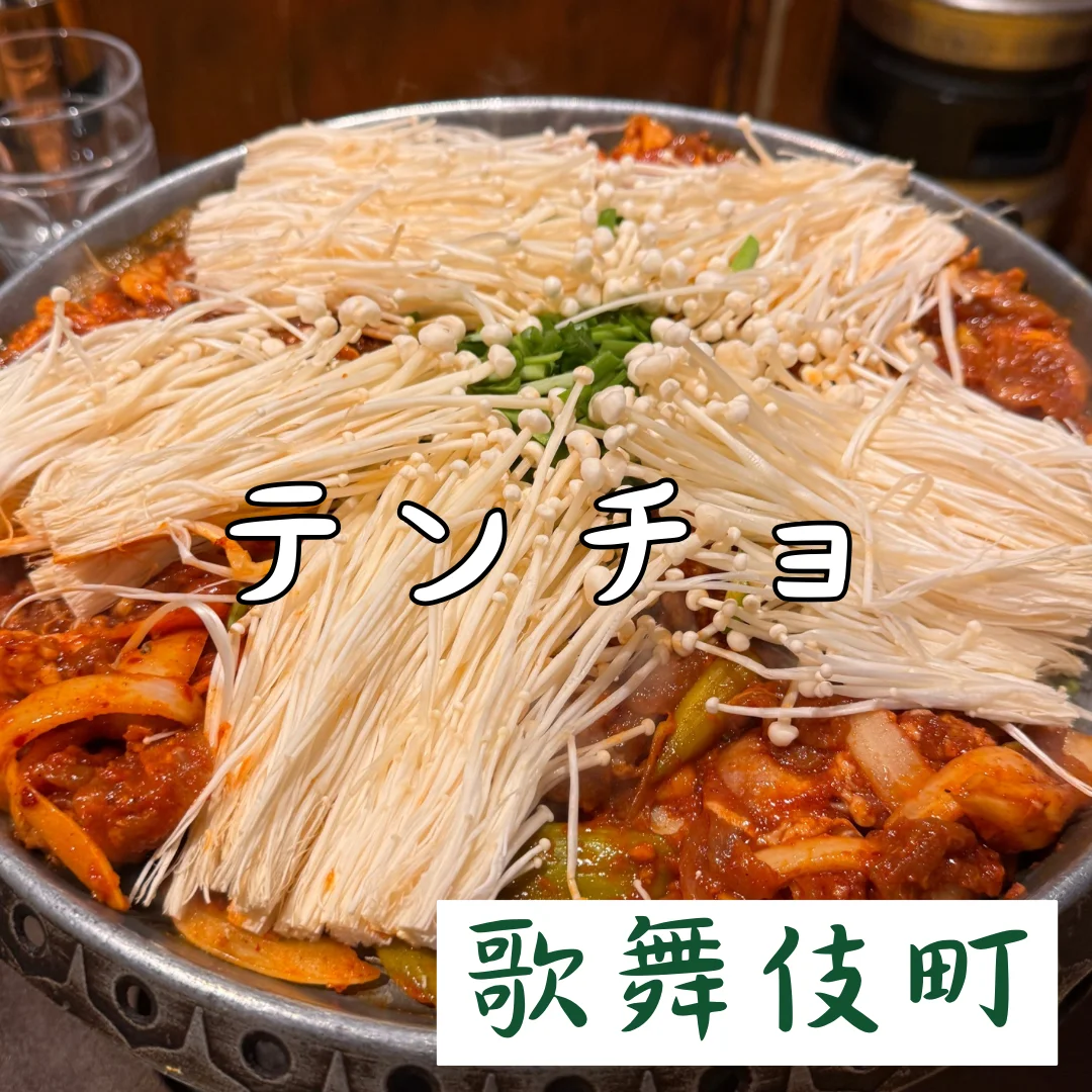 【新宿歌舞伎町】これぞ本場韓国の味！旨辛チュムルロクとセリのチヂミで満腹！