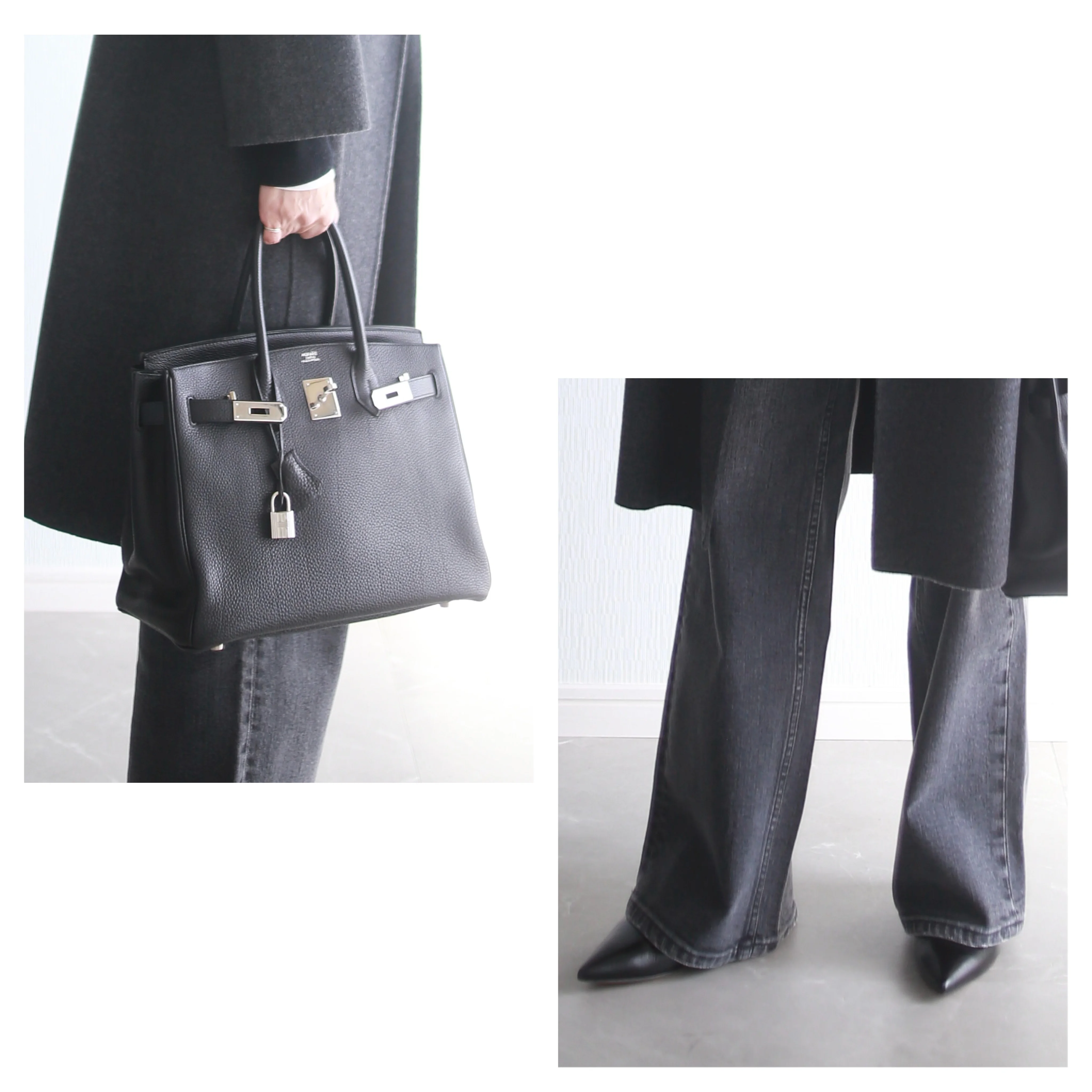 marisol healthydenim 別注pinkpepper 着回し　maxmara hermes betoupe 小柄コーデ