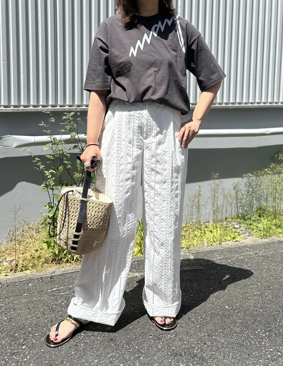 石毛のりえ×qualite 【Marisol別注】レースパンツ ￥27,500（税込）