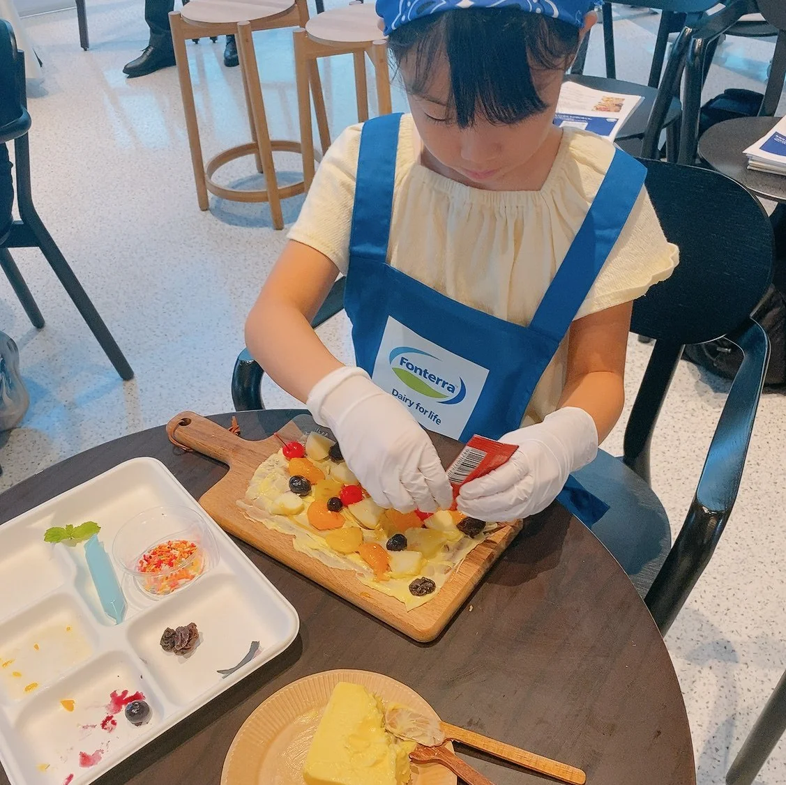 夏休み！親子イベントでバターボード作り。