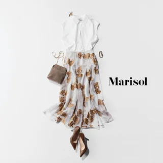 ラッキーモチーフの柄スカートで仕事関係のパーティに参加して【2025/08/08のコーデ】