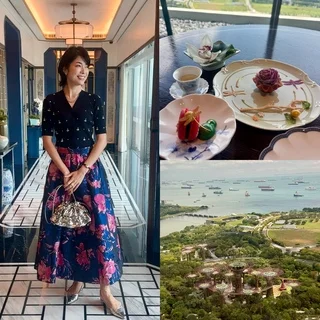 マリーナベイサンズ55階からの景色を眺めながら点心に舌鼓。8月オープンの新店！