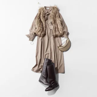 今季リバイバルの兆し！待望のファーアイテムで女子会へGO！【2025/12/12のコーデ】