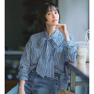 【40代の「シャツ＆ブラウス」人気ランキング】春コーデに取り入れたいボウタイがずらり！｜2026冬春ファッション