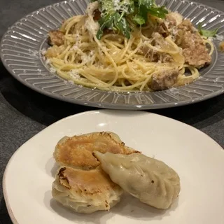 madara餃子とパスタ