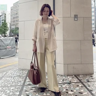 【40代骨格ストレート】気温差に負けない初夏コーデ