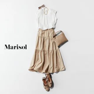 明日は取引先とのランチ。“きれいめリラクシー”な雰囲気で大人の余裕を【2025/08/15のコーデ】