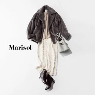 新年会コーデは華やかさのあるリッチ素材で包容力のある優しそうな印象に【2026/01/06のコーデ】