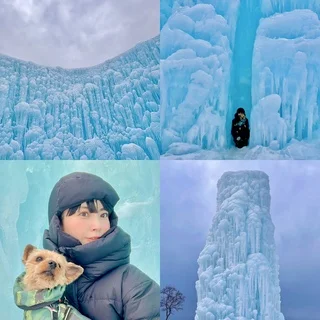 リアルアナ雪の世界へ！自然が織りなす芸術【氷濤 氷の美術館】