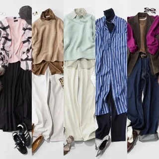 気分が上がる春色ピンクのニットスタイルから寒暖差に頼れるジャケットコーデまで【アラフォーの１週間コーデ】