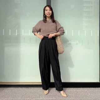 いつもの黒パンツを更新。穿くだけで今っぽくなる石毛のりえさんコラボパンツ　　　　