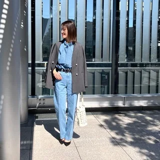 【Marisol美女組オフ会コーデ＠銀座】デニムで作る春のカジュアルパーティスタイル