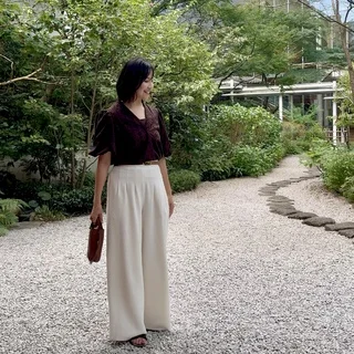 秋はブラウンが気になる♪ZARAで見つけたレーストップス♪