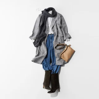 ちょっと鼻声。マフラーぐるりと巻いて風邪薬を買いに薬局へ【2025/12/13のコーデ】