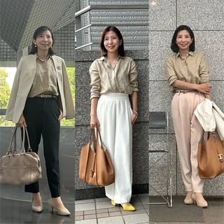 【UNIQLO】リネンシャツで叶える！知的＆こなれ感のある5月の通勤スタイル