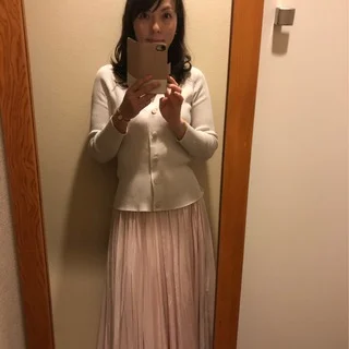 桜色のスカートで淡コーデ_1_2