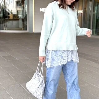 美女組同期と高輪NEWoManでランチの日。ミントカラーで楽しむキレイ色コーデ