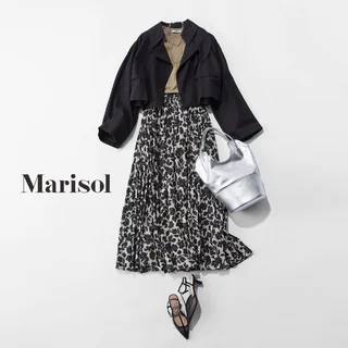 コーデに悩みたくない平日は、花柄スカートでぱぱっと華やかに【2026/04/17のコーデ】