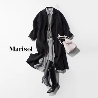 モノクロ写真展を鑑賞する日は自分も黒とグレーのモノトーンコーデでなじませて【2026/01/09のコーデ】