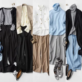 ジャケット＆パンツのレディな黒コーデから余裕のある大人のデニムスタイルまで【アラフォーの１週間コーデ】