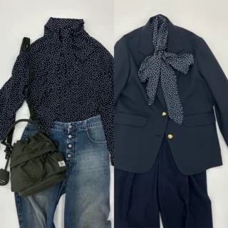 40代のための「トレンド×きちんと」はドット柄ボウタイブラウスにお任せ！【Marisolスタッフの自腹買い#135】