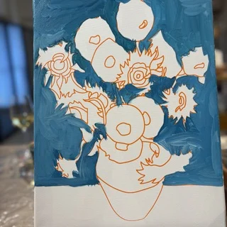 ゴッホのひまわり　ワークショップ