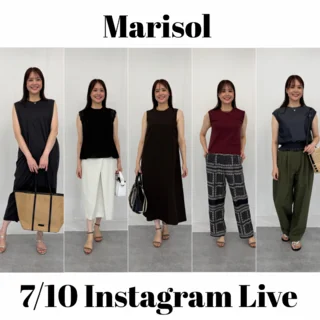 Marisolインスタライブ着用！夏から晩夏まで使える大人の涼感＆上品アイテム5選