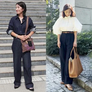 2025年秋パンツコーデ７選。美女組お気に入りの名品＆着回し術【40代ファッション】