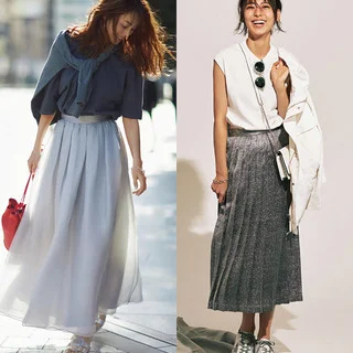 理想をかなえる大人のためのスカートコーデまとめ|40代夏ファッション
