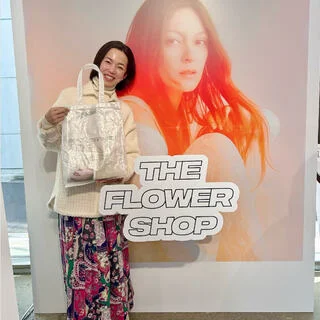 春色コーデと春コスメ「THE FLOWER SHOP」お披露目会へ