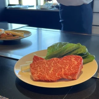 【大阪子連れランチ】RURIで記念日にシェフが鉄板で焼くお肉を_1_3