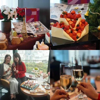 【コンラッド東京】家族で囲むクリスマスケーキ＆ピンクで楽しむ秋のアフタヌーンティー