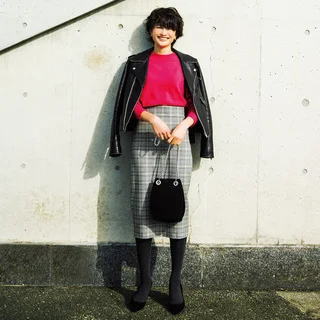 モデル・渡辺佳子さんの「High&amp;Low」で作る冬の女っぷりコーデ
